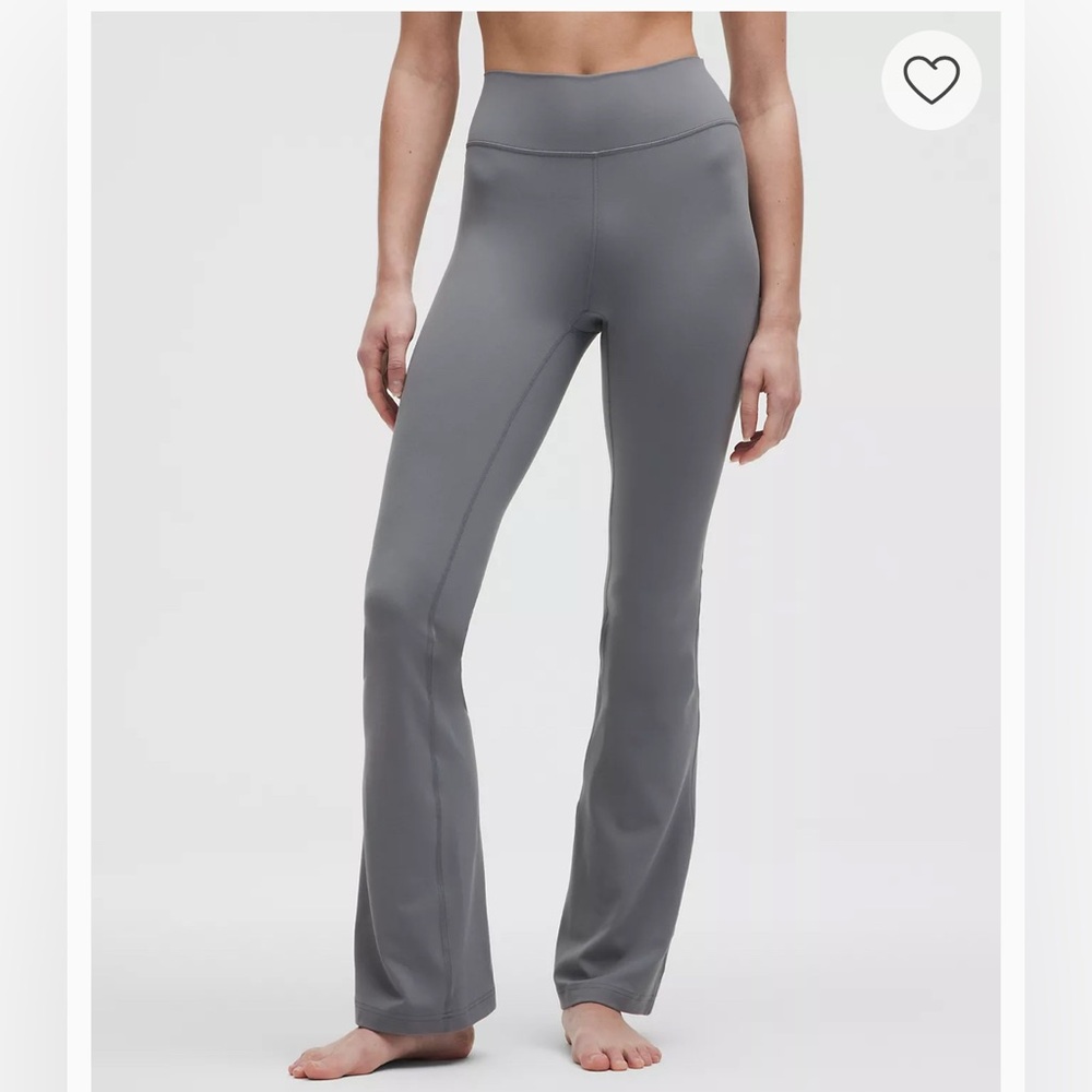 Groovy Flare Lululemon Gray Leggings Size 8